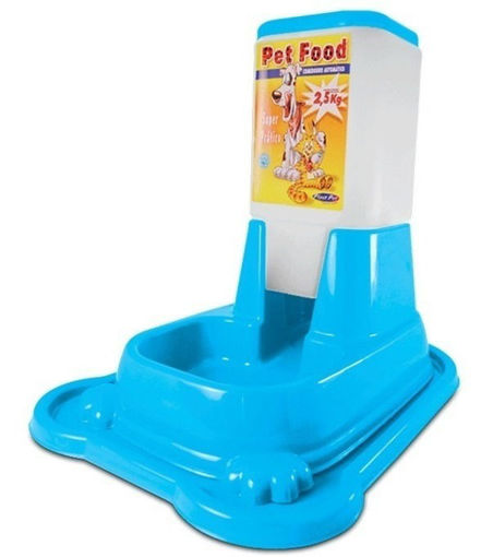 Imagen de Dispensador alimentos Pet Food 2,5kg anti homrigas azul