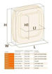 Imagen de Puerta Swing 1 Blanca 21,5x5x24cm