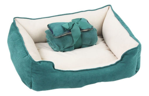 Imagen de Cama con accesorios 42x52cm verde