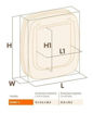 Imagen de Puerta Swing 11 Blanca 31x9,6x38,4cm
