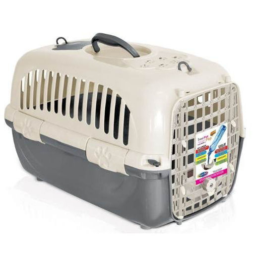 Imagen de Transportadora Travel Pet pop 2 gris