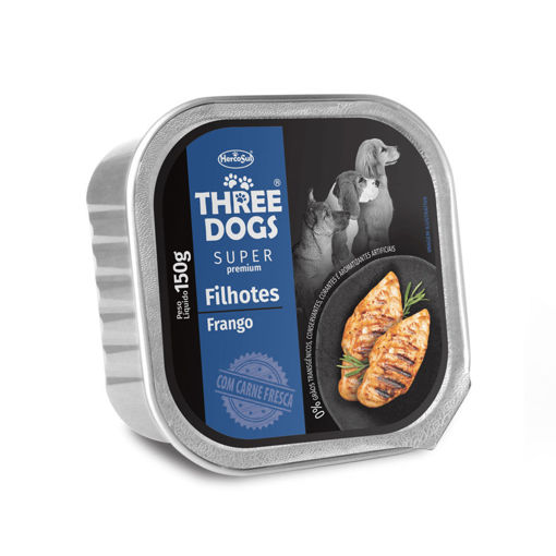 Imagen de Pate Three Dog SP cachorro pollo 150g