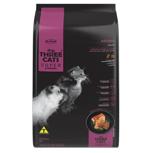 Imagen de Three Cats SP ADULTO SALMON POLLO Y CARNE 3KG