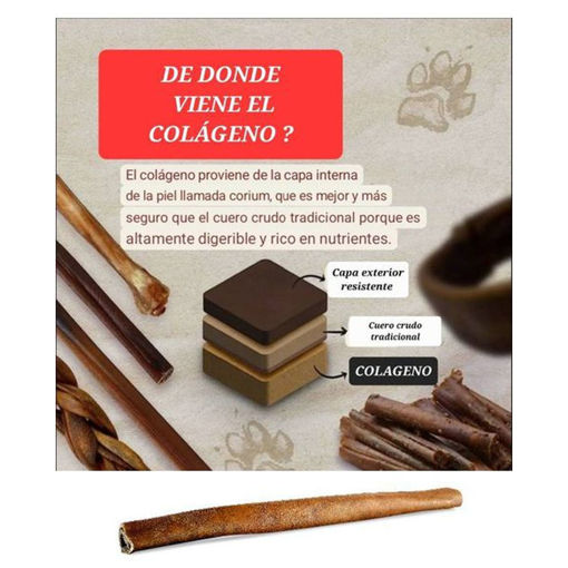Imagen de Palito de colageno 95% 30cm