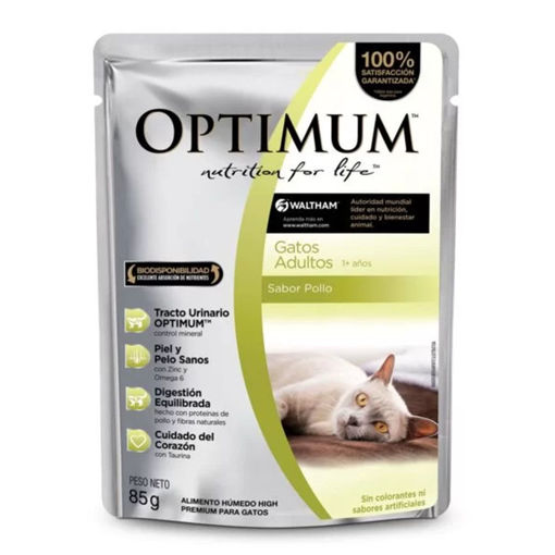 Imagen de Optimum gatos adultos pollo 85g