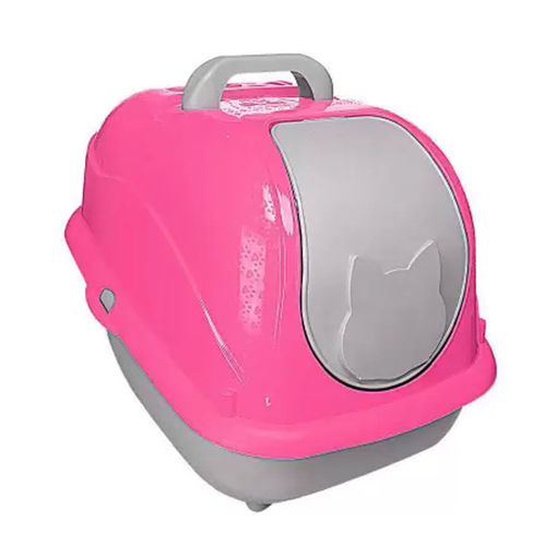 Imagen de Baño para gatos WC cat box pop Rosa 57*42*43
