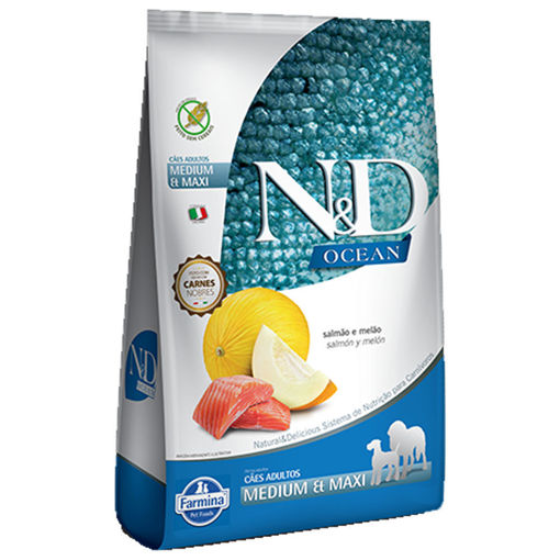 Imagen de N&D OCEAN CAN SALMON AD MED 10KG