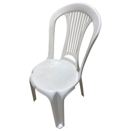 Imagen de Silla Plástica Bistro Blanca PVC