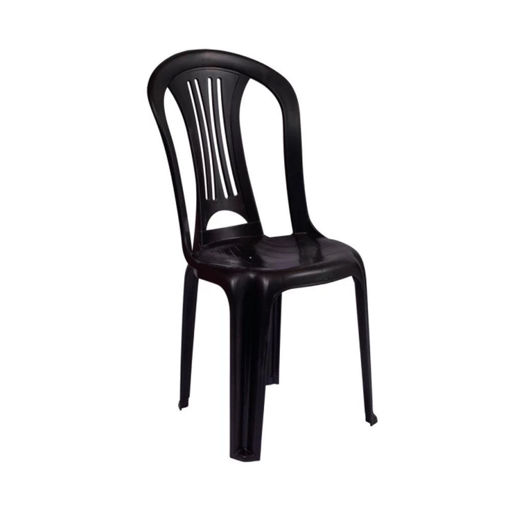 Imagen de Silla Plástica Bistro Negra PVC