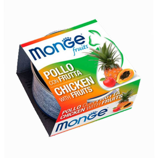 Imagen de Monge cat chicken w/fruits 80g