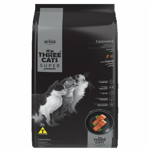 Imagen de Three Cats SP Castrado Salmon 15kg