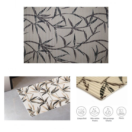 Imagen de Alfombra Tropical Bamboo Marron 65x43cm