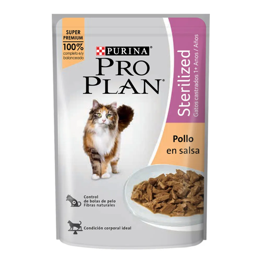 Imagen de Pro Plan gatos esterilizados pollo salsa 85grs