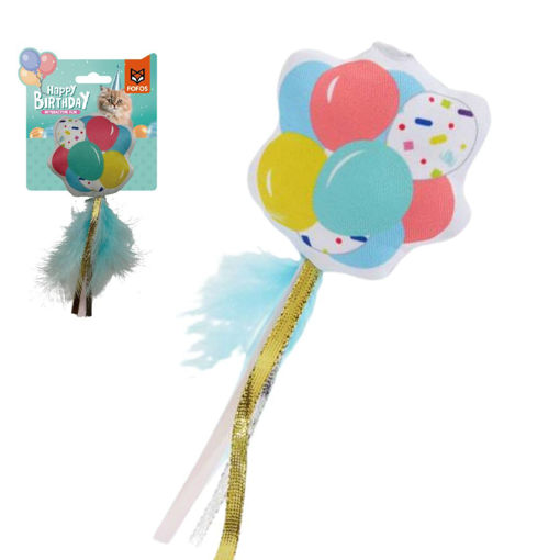 Imagen de FOFOS - Juguete para gatos globos de cumpleaños