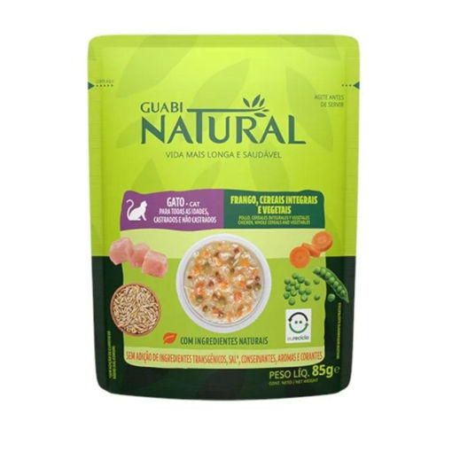 Imagen de Guabi Natural Gato Pollo Cereales y Vegetales 85gr