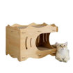 Imagen de Casita de madera con rascador 44cm