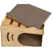Imagen de Casita de madera con rascador 44cm