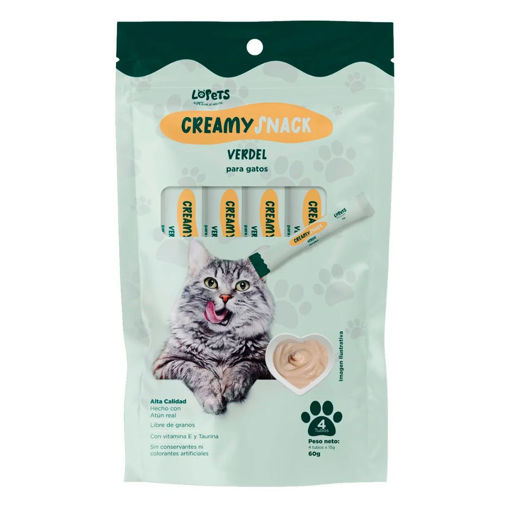 Imagen de CREAMY SNACKS LOPETS VERDEL 60g