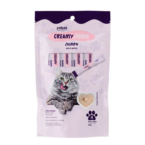 Imagen de CREAMY SNACKS LOPETS SALMON 60g