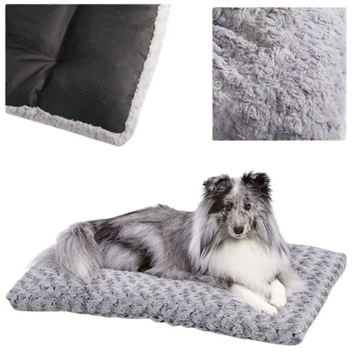Imagen de Cama rectangular con memoria gris L74x46x7cm