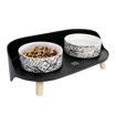 Imagen de Comedero ALTITUD Urban Style blanco y negro 2x450ml