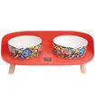 Imagen de Comedero ALTITUD Urban Style multicolor 2x450ml