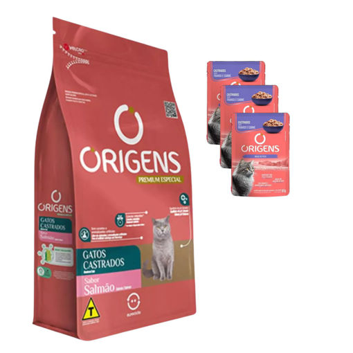 Imagen de Origens Gato Castrado Salmon 10kg