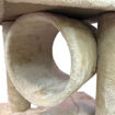 Imagen de Rascador 34x34x92 beige casita + tunel 3 niveles