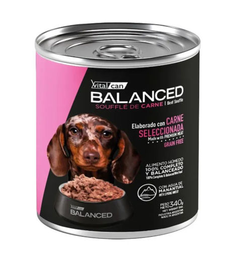 Imagen de Balanced Souffle cachorros carne 340g