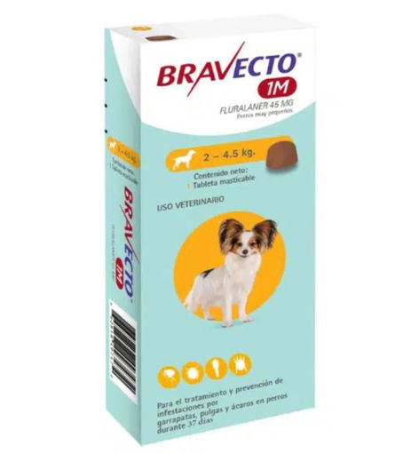 Imagen de Bravecto Mensual de 2 a 4.5 kg