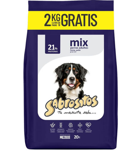 Imagen de Sabrositos Adultos Mix de Carnes 18+2 kg