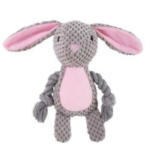 Imagen de Peluche conejo con cuerda 24x10cm
