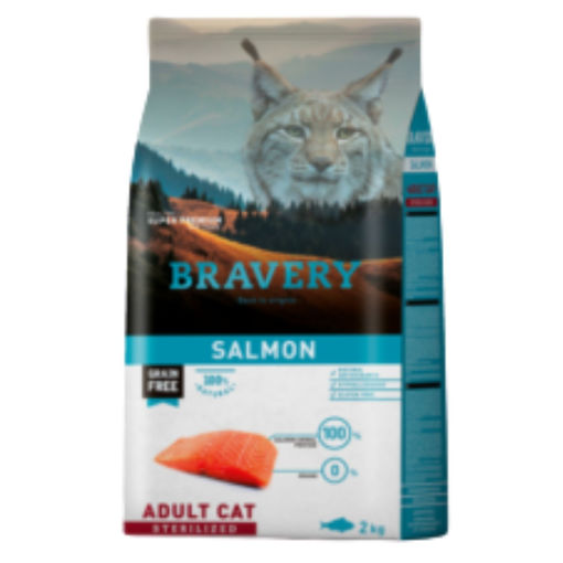 Imagen de BRAVERY SALMÓN STERILIZED CAT 2KG