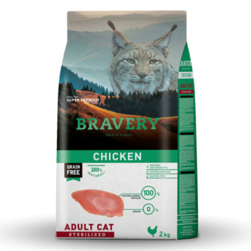 Imagen de BRAVERY CHICKEN STERILIZED CAT 2KG