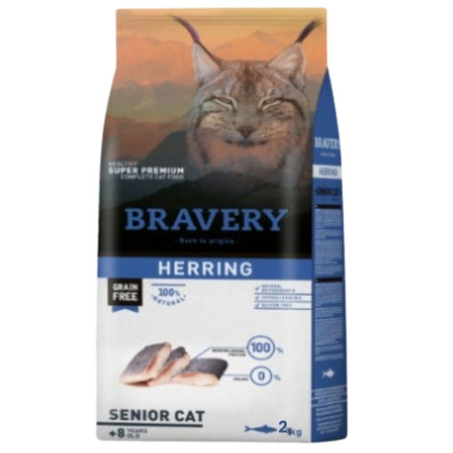 Imagen de BRAVERY HERRING SENIOR CAT 2KG