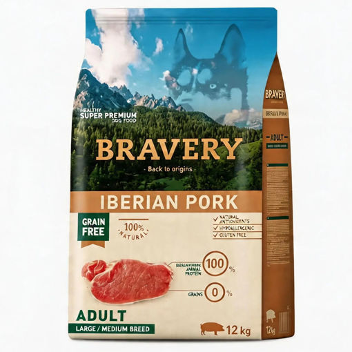 Imagen de BRAVERY IBERIAN PORK ADULT L/M 12KG