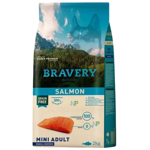 Imagen de BRAVERY SALMON MINI ADULT SMALL 2KG