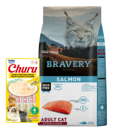 Imagen de BRAVERY SALMÓN STERILIZED CAT 2KG