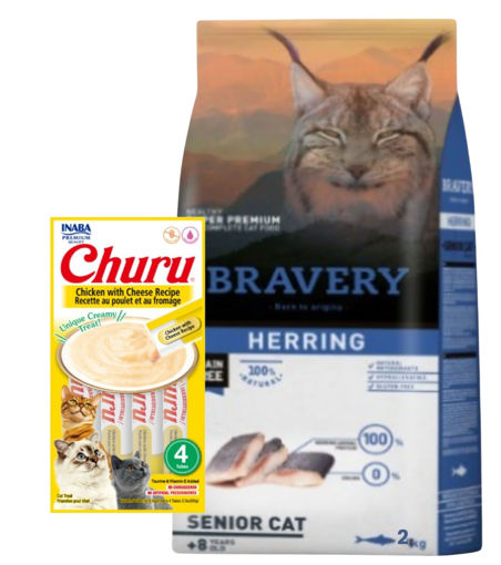 Imagen de BRAVERY HERRING SENIOR CAT 2KG