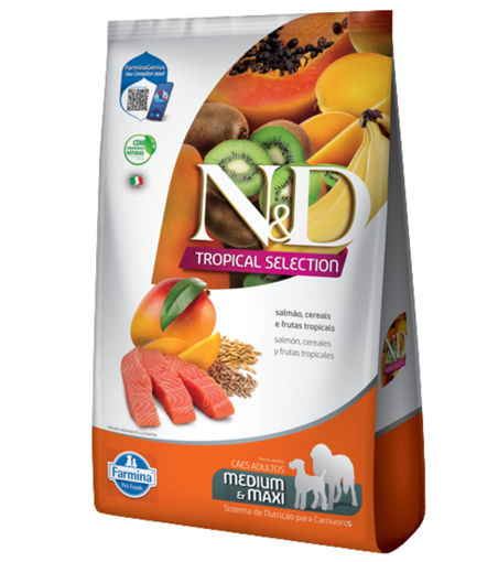 Imagen de N&D TROPICAL CAN AD MD/MX SALMON 10KG
